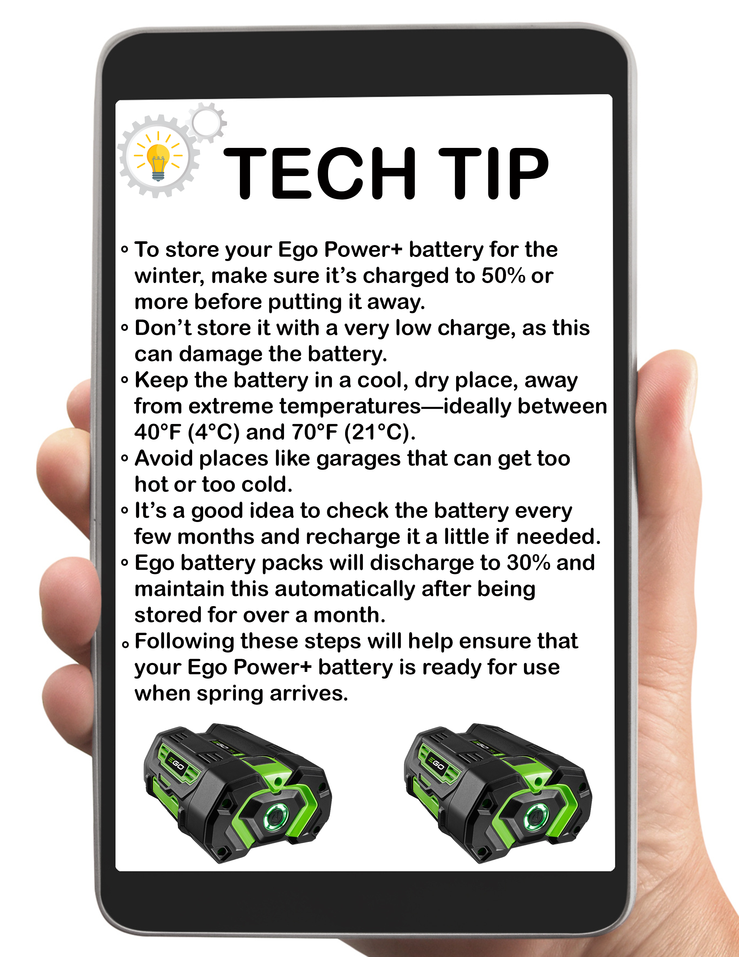 EGO Battery Tech Tip